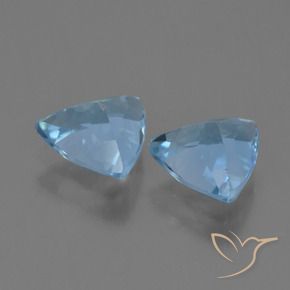 Pedras preciosas de Topázio Céu azul natural de 2.32 ct, Trilhão, VS