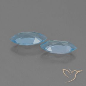 Pedras preciosas de Topázio Azul Suíço natural de 2.27 ct, Marquesa, VVS-VS