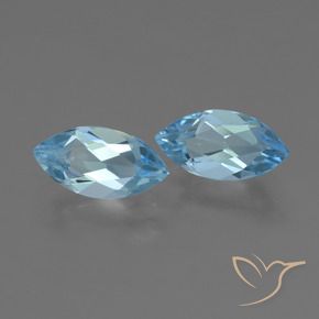 Pedras preciosas de Topázio Azul Suíço natural de 2.48 ct, Marquesa, VVS-VS