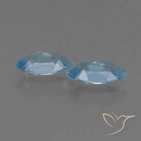 Pedras preciosas de Topázio Azul Suíço natural de 2.48 ct, Marquesa, VVS-VS