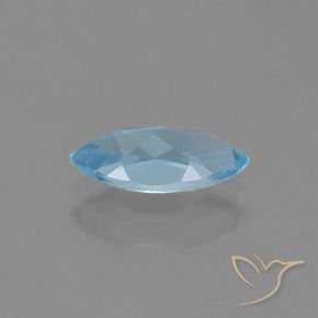 Topázio Céu azul Natural 1.34ct, Marquesa, VVS-VS