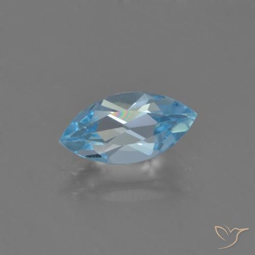 1.31ct Natural Azul Suíço Topázio, Marquesa, VVS-VS