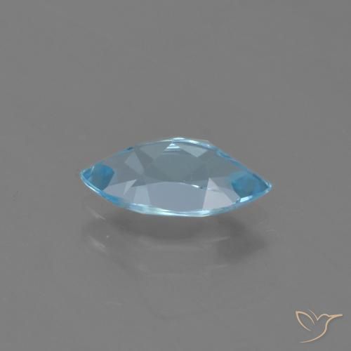 Topázio Azul Suíço Natural 1.31ct, Marquesa, VVS-VS