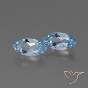 Pedras preciosas de Topázio Céu azul natural de 2.52 ct, Marquesa, VVS-VS