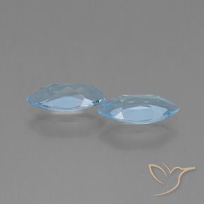 Pedras preciosas de Topázio Céu azul natural de 2.13 ct, Marquesa, VVS-VS