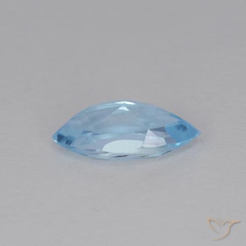 Topázio Céu azul Natural 1.36ct, Marquesa, VVS-VS