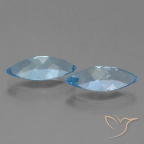 Pedras preciosas de Topázio Céu azul natural de 7.20 ct, Marquesa, VVS