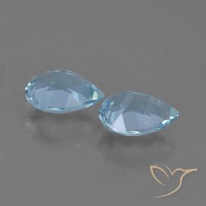 Pedras preciosas de Topázio Céu azul natural de 1.61 ct, Formato de pêra, VS
