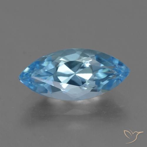 4.02ct Natural Céu azul Topázio, Marquesa, VVS