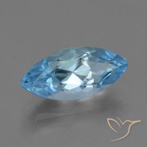 Topázio Céu azul Natural 4.02ct, Marquesa, VVS