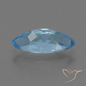 Topázio Céu azul Natural 4.02ct, Marquesa, VVS