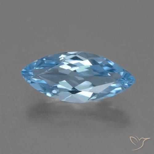 3.16ct Natural Céu azul Topázio, Marquesa, VVS
