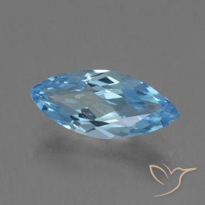 Topázio Céu azul Natural 3.16ct, Marquesa, VVS