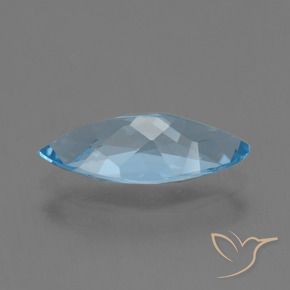 Topázio Céu azul Natural 3.16ct, Marquesa, VVS