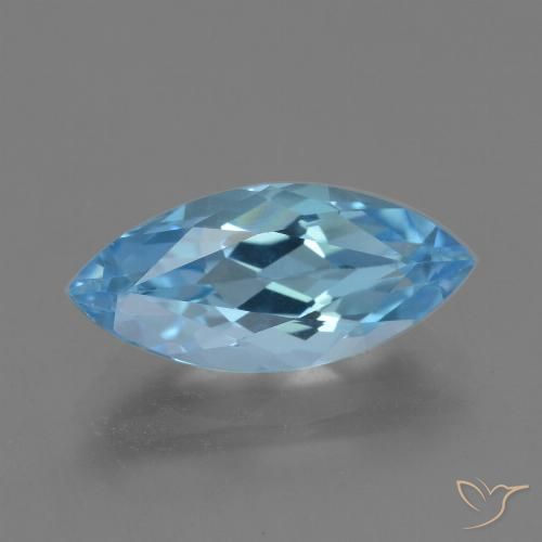 3.78ct Natural Céu azul Topázio, Marquesa, VVS