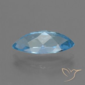 Topázio Azul Suíço Natural 4.02ct, Marquesa, VVS