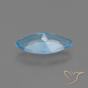 Topázio Azul Suíço Natural 3.31ct, Marquesa, VS