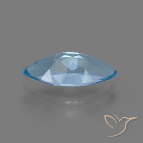 Topázio Azul Suíço Natural 3.70ct, Marquesa, VVS-VS