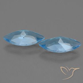 Pedras preciosas de Topázio Azul Suíço natural de 6.72 ct, Marquesa, VS