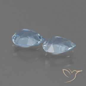 Pedras preciosas de Topázio Céu azul natural de 1.68 ct, Formato de pêra, VVS-VS