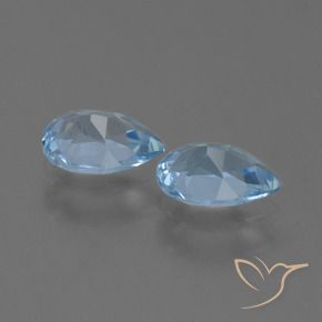 Pedras preciosas de Topázio Azul Suíço natural de 1.49 ct, Formato de pêra, VS