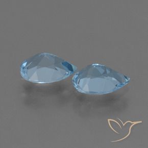 Pedras preciosas de Topázio Céu azul natural de 1.62 ct, Formato de pêra, VS