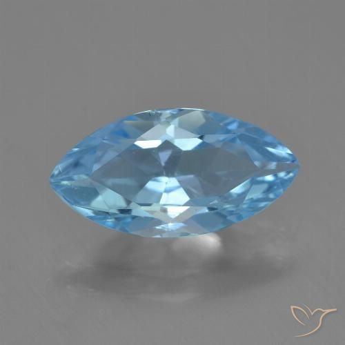 3.51ct Natural Céu azul Topázio, Marquesa, VVS
