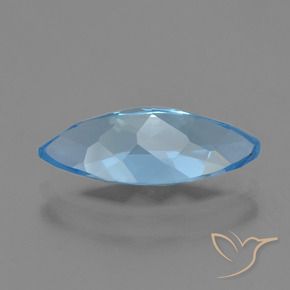 Topázio Azul Suíço Natural 3.63ct, Marquesa, VVS