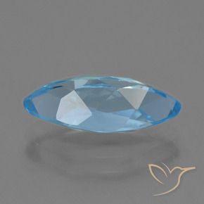Topázio Azul Suíço Natural 3.92ct, Marquesa, VVS