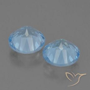 Pedras preciosas de Topázio Céu azul natural de 4.70 ct, Redondo, VVS-VS