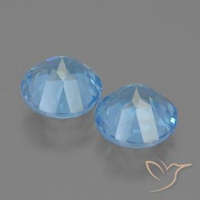 Pedras preciosas de Topázio Céu azul natural de 4.72 ct, Redondo, VVS-VS