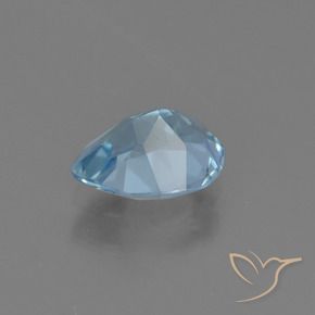 Topázio Azul Suíço Natural 0.93ct, Formato de pêra, VVS-VS
