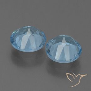 Pedras preciosas de Topázio Azul Suíço natural de 4.73 ct, Redondo, VVS-VS