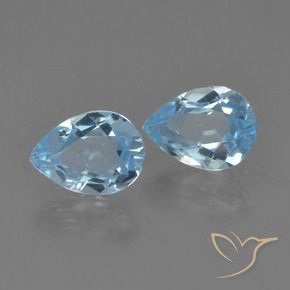 Pedras preciosas de Topázio Azul Suíço natural de 1.92 ct, Formato de pêra, VS