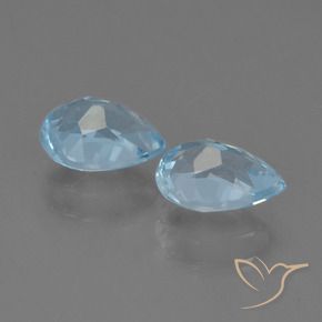 Pedras preciosas de Topázio Azul Suíço natural de 1.92 ct, Formato de pêra, VS