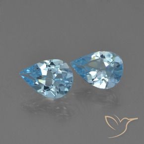 Pedras preciosas de Topázio Azul Suíço natural de 1.31 ct, Formato de pêra, VS