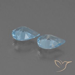 Pedras preciosas de Topázio Azul Suíço natural de 1.31 ct, Formato de pêra, VS