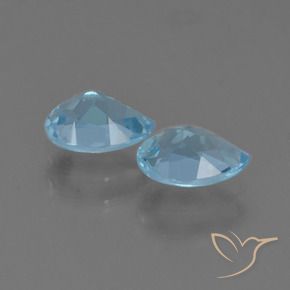 Pedras preciosas de Topázio Azul Suíço natural de 1.76 ct, Formato de pêra, VS