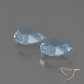Pedras preciosas de Topázio Azul Suíço natural de 1.61 ct, Formato de pêra, VS