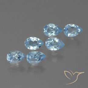 Pedras preciosas de Topázio Azul Suíço natural de 3.27 ct, Formato de pêra, VS