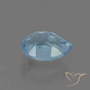 Topázio Azul Suíço Natural 1.02ct, Formato de pêra, VS