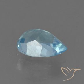 Topázio Céu azul Natural 0.90ct, Formato de pêra, VS