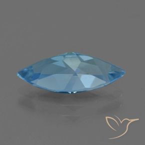 Topázio Azul Suíço Natural 3.31ct, Marquesa, VVS-VS