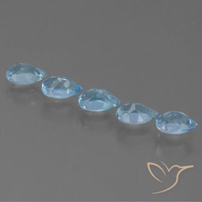 Pedras preciosas de Topázio Azul Suíço natural de 2.72 ct, Formato de pêra, VS