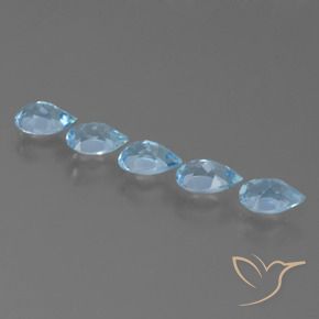 Pedras preciosas de Topázio Azul Suíço natural de 2.57 ct, Formato de pêra, VS