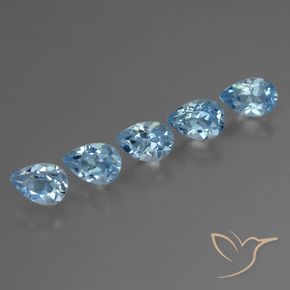 Pedras preciosas de Topázio Azul Suíço natural de 2.80 ct, Formato de pêra, VS