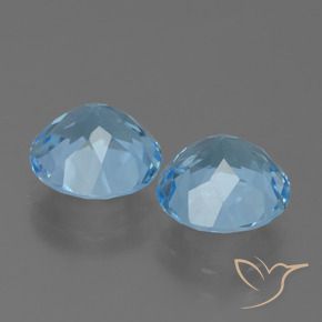Pedras preciosas de Topázio Céu azul natural de 4.75 ct, Redondo, VVS-VS