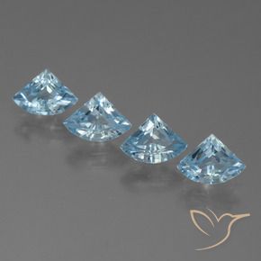 Pedras preciosas de Topázio Céu azul natural de 2.63 ct, Chique, VVS-VS