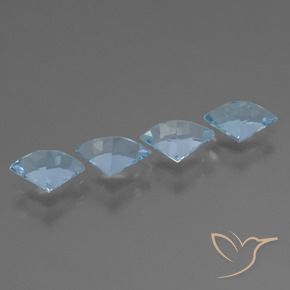 Pedras preciosas de Topázio Céu azul natural de 2.63 ct, Chique, VVS-VS