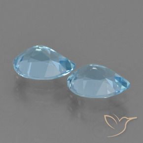 Pedras preciosas de Topázio Azul Suíço natural de 1.74 ct, Formato de pêra, VVS